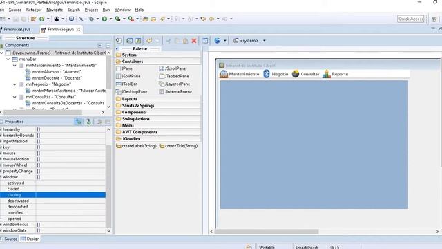 04 Crear Formularios JInternalFrame y JDesktopPane con Windows Builder смотреть онлайн