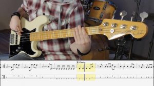 Måneskin - BABY SAID // Bass Cover // Play Along Tabs and Notation