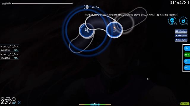 osu! Серёга Пират - тп на аме [normal] 96.54% HR смотреть онлайн