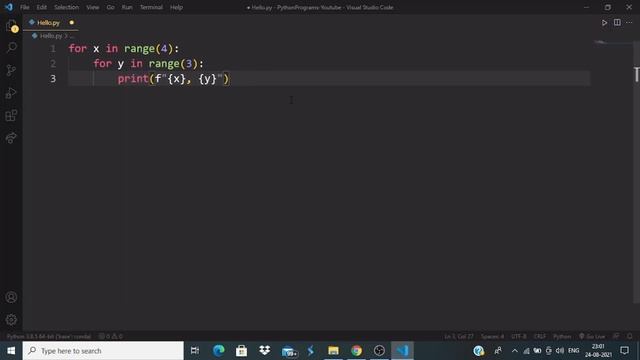 Nested Loops in Python | Python Crash Course in Tamil (pt-27)