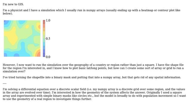 GIS: Simulation in grid/array over map in Python (2 Solutions!!)
