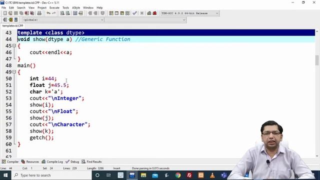 Generic Functions in C++| What are Generic Functions | By Professor Pankaj Gupta | BIIT