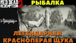 Red Dead Redemption 2 - ✔️Рыбалка. Легендарная красноперая щука. Как поймать!