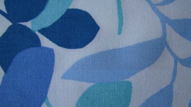 Сине-зелёные листья на белом фоне (FB FOGLIE BLU) кат.А - spexi.ru