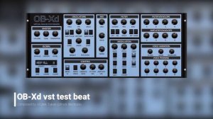 OB-Xd free VST Synth - listen to test beat