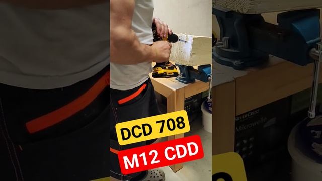 DEWALT DCD 708 AND MILWAUKEE M12 CDD