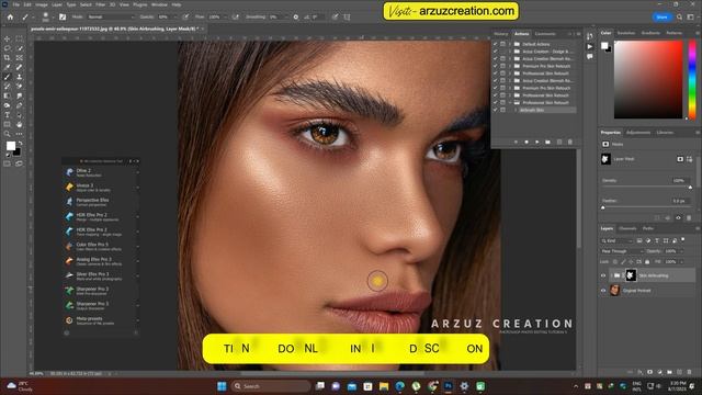 Photoshop Actions Free Download । Skin Retouch Photoshop Tutorial