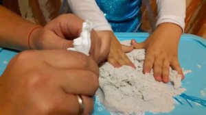 Кинетический песок Холодное сердце Kinetic sand frozen