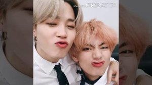 Милые фото Чимина и Тэхёна  под песню Friends