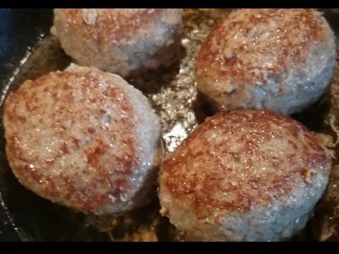 Котлеты из фарша свинины и говядины.