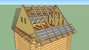 Фронтоны и кровля. Крыша сруба.Технология. Часть4.