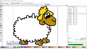 Ink/Stitch Преобразование векторной картинки в дизайн вышивки