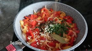 Мясо с овощами на сковороде. Готовим вкусное и сытное блюдо!