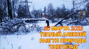 Из-за него 3 месяца без интернета! 30 марта 2023 Снегопад в Луганске и его последствия.