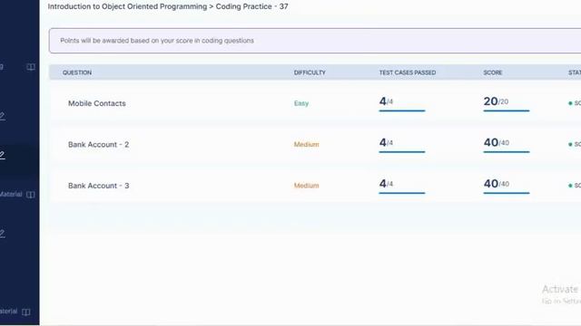 coding practice - 37 java fundamentals QA automation Testing NXTWAVE | mobile contact | Bank accoun