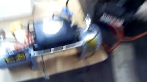 пробное подключение лебёдки