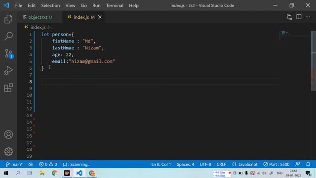JavaScript Tutorials for beginners in Hindi 2022 #33 | object in javascript | method in JavaScript