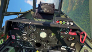 Бой на шведском истребителе Saab J21RA в VR шлеме в War Thunder.