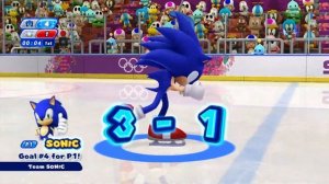 Mario & Sonic at the Sochi 2014 Olympic Winter Games - Ice Hockey #1 (Team Sonic/Chaotix)
