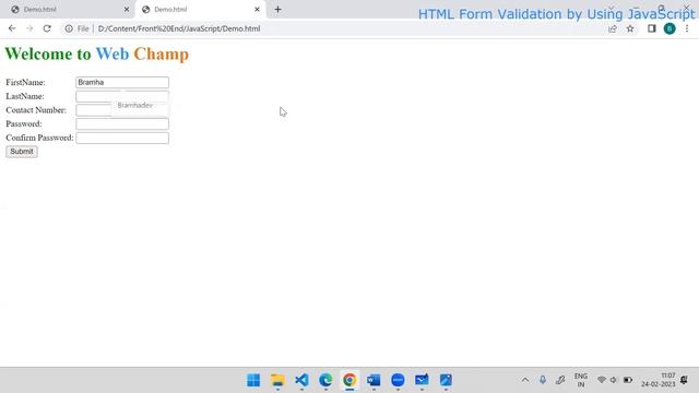 HTML Form Validation Made Easy with JavaScript: ASCII Codes and Field Validations