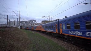 Латвиас Экспресс #latvias_express #train #locomotive #chs7 #москва_рига #поезд #чс7