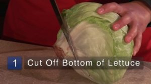 Cooking Tips : How to Cut Lettuce for Lettuce Wraps