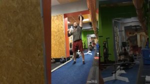 Тренировка с гирей 40 кг