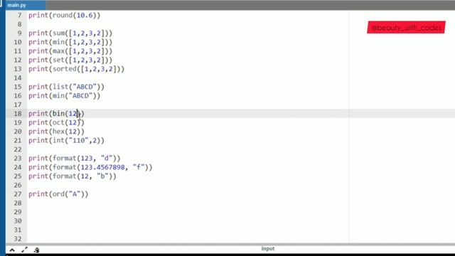 07 Predefined functions || Python for beginners || Beauty with codes смотреть онлайн