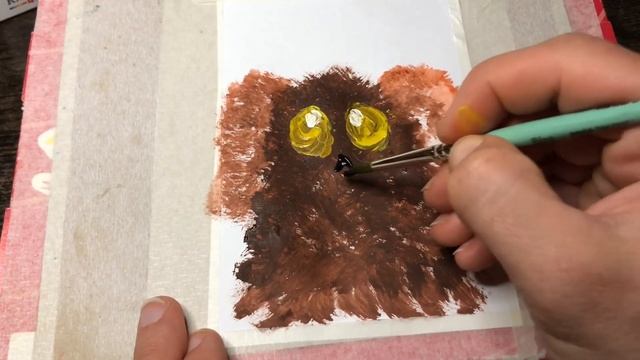 Как легко нарисовать СОБАЧКУ/собачка/пёсик/гуашь/красками/рисунок/питомцы