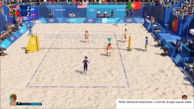 OLYMPIC GAMES TOKYO 2020 (Beach Volleyball) PS4 Gameplay Walktrough смотреть онлайн