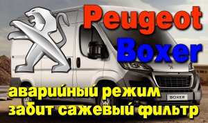 Peugeot Boxer: аварийный режим из-за сажевого фильтра (DPF), Ошибка: Р1490