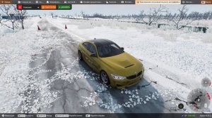 МОД на ЗИМНЮЮ РЕЗИНУ! Проверяем ШИПЫ на льду зимой в BeamNG Drive