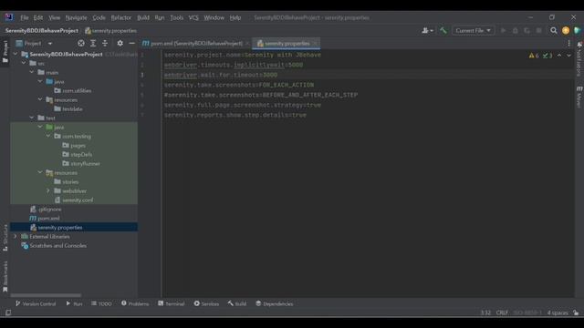 Part 4 - What are Serenity.properties and Serenity.conf files - Selenium+Java+SerenityBDD + JBehav смотреть онлайн