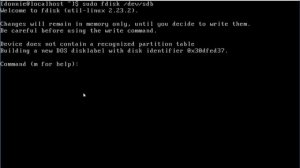 Create Linux Partitions with fdisk