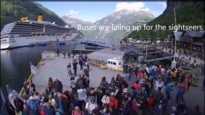 A busy day at Geiranger