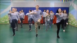 флешмоб "Армейская зарядка"  детский сад "БРУСНИЧКА"