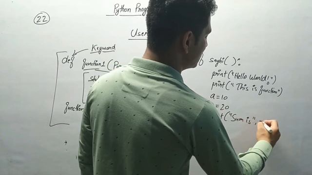User defined function in Python | Module Functions | Python Programming #22