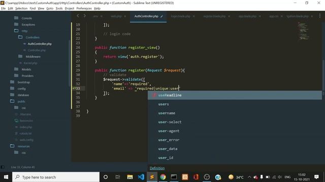 Laravel Custom Login and Registration Step by Step | Login, Register and Logout process in HINDI смотреть онлайн