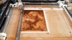 Изготовление картины на станке. Пирография.