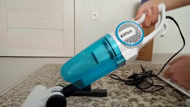 Обзор вертикального пылесоса Kitfort KT - 523 смотреть онлайн