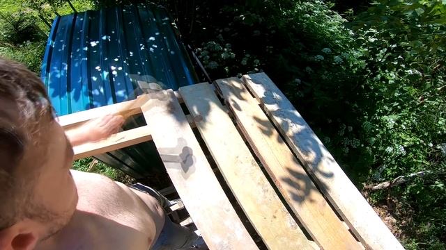 Максимально бюджетный сарай. Обрешетка крыши. 3/3