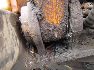 Экскаватор Hundai Места смазки