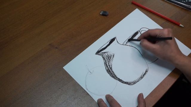 Мастер класс "НАТЮРМОРТ" рисование углем. проводит руководитель кружка ИЗО Христофорова А. В. смотреть онлайн