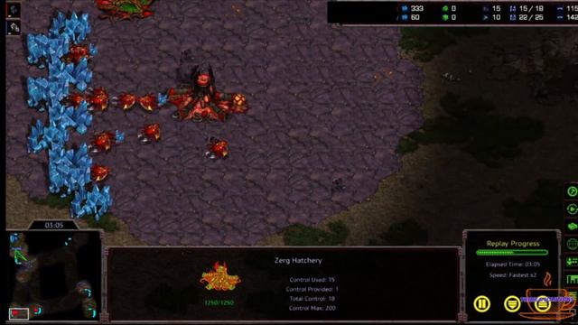 Starcraft Remastered Zerg vs Protoss - Zerg or Protoss Rush смотреть онлайн