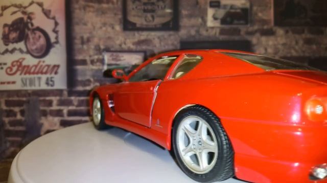 Ferarri 456 GT Bburago 1992 Scale 1 18 Феррари 456 от Бураго в масштабе 1 18 смотреть онлайн