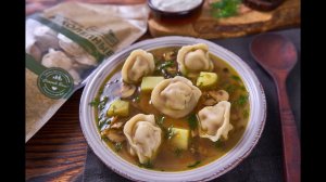 Готовим вкусный Бабушкин суп с пельменями!