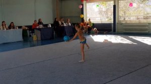 Художественная гимнастика . Упражнение с мячом . Горбунова София