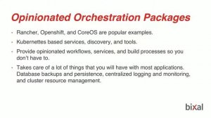 Bringing Containers to Production: A brief overview of orchestration technologies.