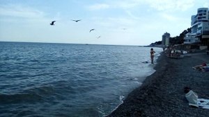 Южный берег Крыма. Алушта. Лучший пляж "Море".