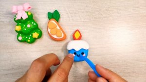 Лепим подарки на новый год/поделки из воздушного пластилина/новогодние поделки своими руками